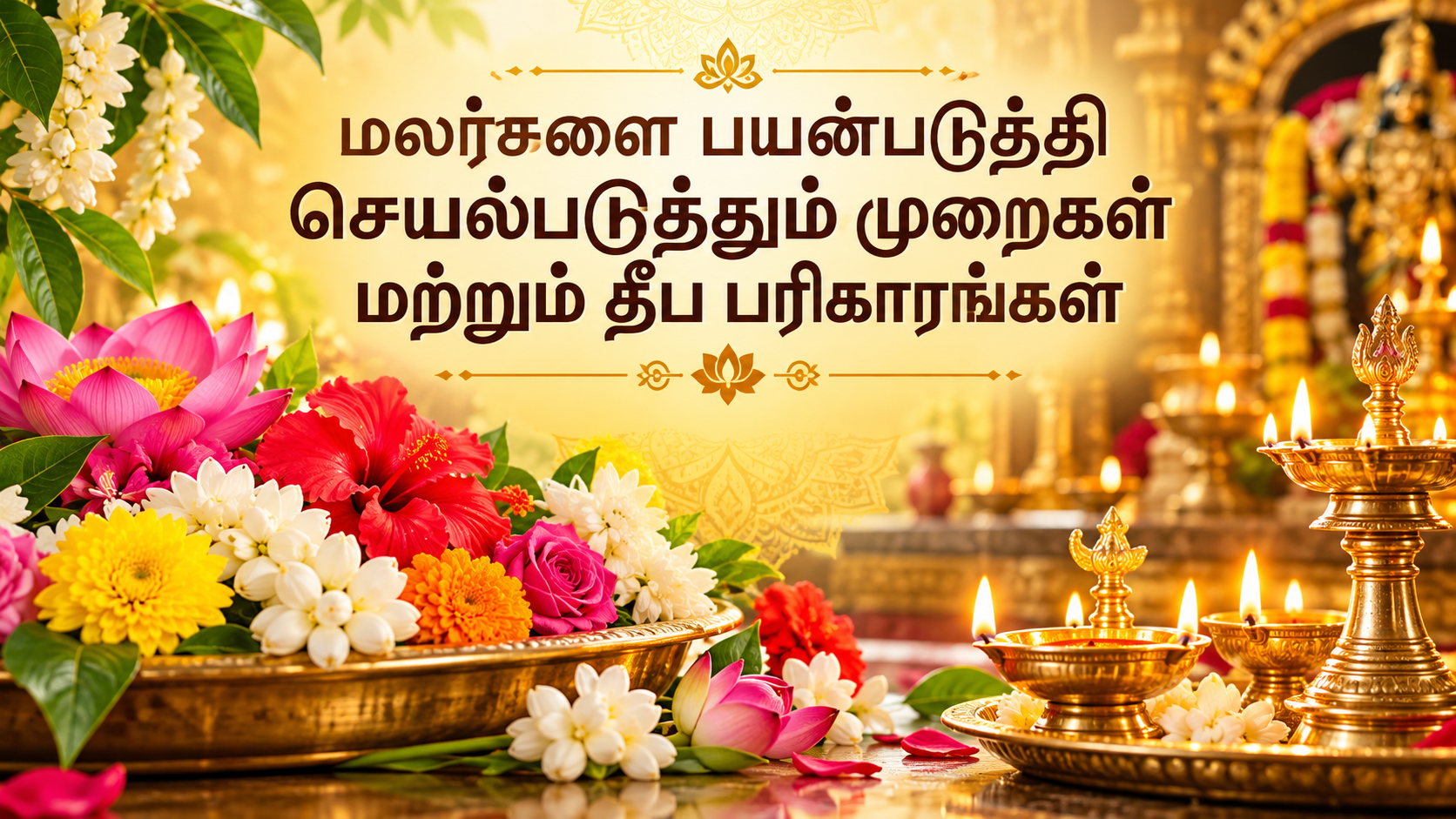 மலர்களை பயன்படுத்தி செயல்படுத்தும் முறைகள் மற்றும் தீப பரிகாரங்கள்